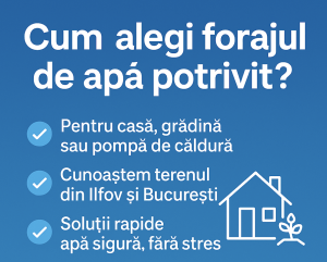 Cum alegi forajul de apă potrivit pentru casa ta?