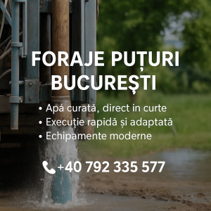Foraje puțuri București