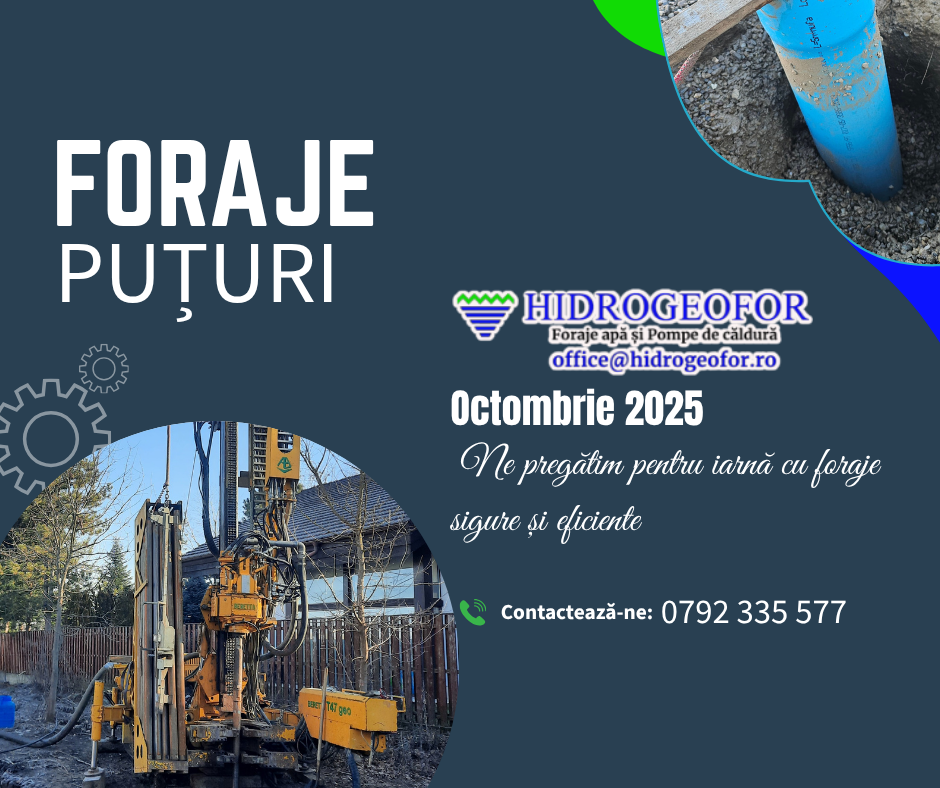 Ne pregătim pentru iarnă cu foraje sigure și eficiente